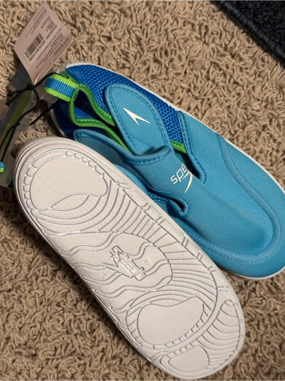 SPEEDO size toddler 11-12 XLARGE Hybrid Water Shoe Pool Mesh Velcro NEW!